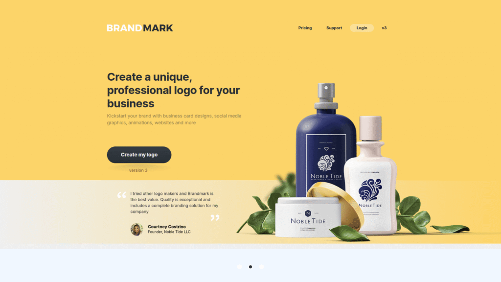 Brandmark among best ai logo makers