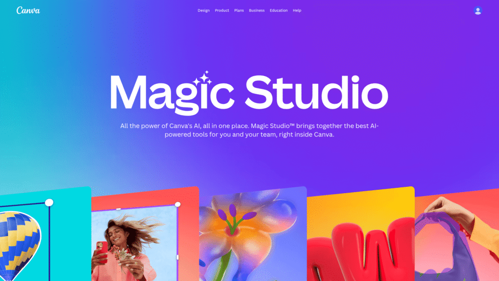 Canva Magic Design among best ai presentation makers