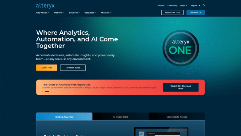 Alteryx as Price Prediction and Forecasting tool screenshot
