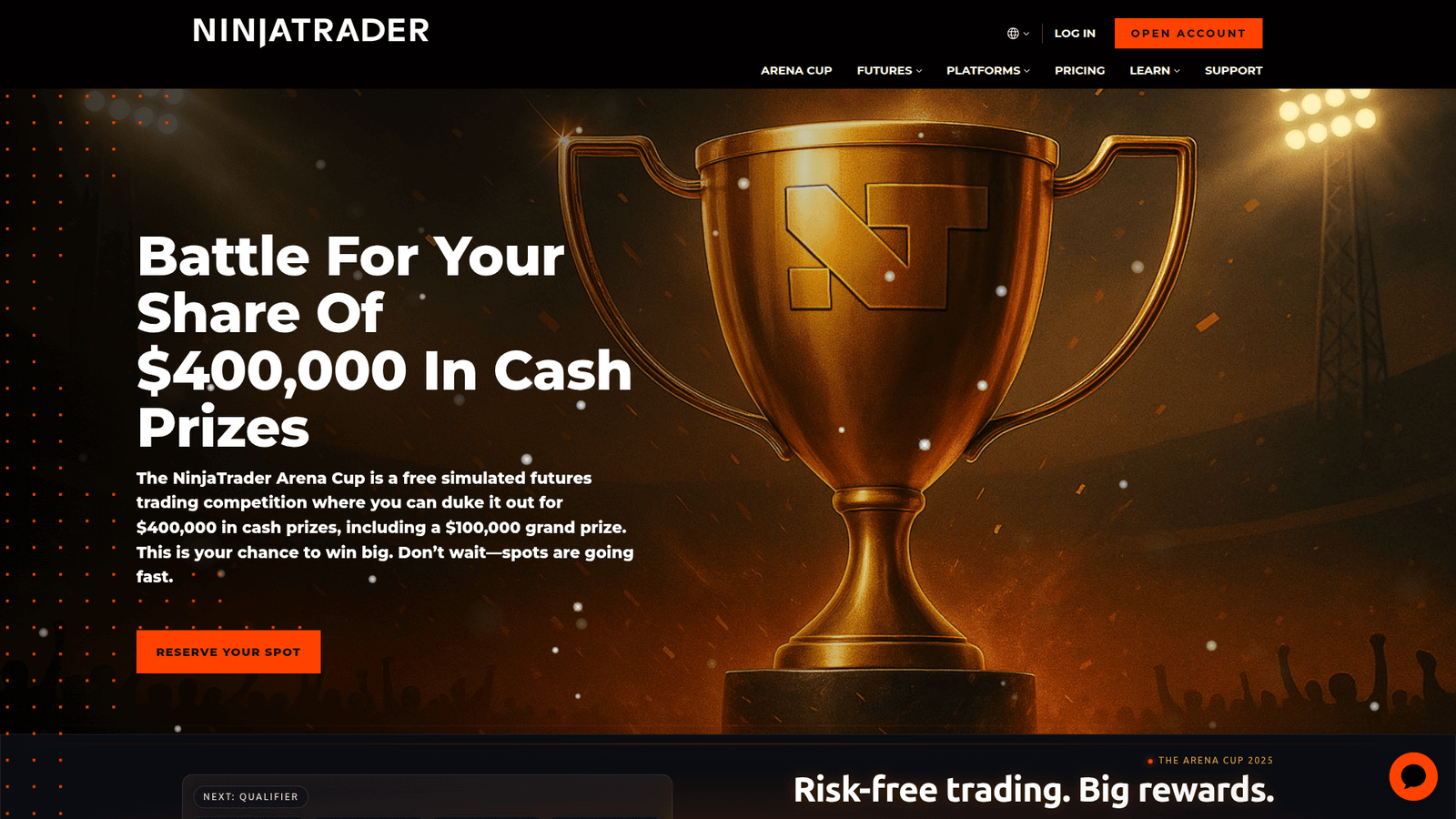 NinjaTrader as Algorithmic Trading and Strategy Development tool screenshot