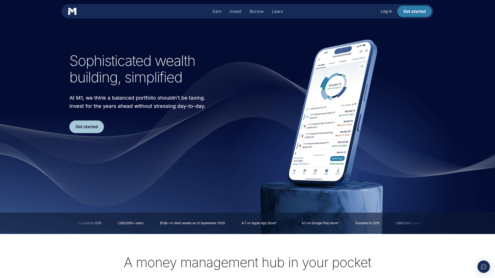 M1 Finance as Portfolio Optimization and Robo-Advisors tool screenshot