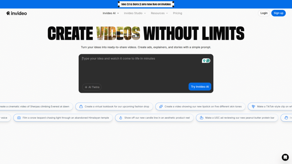 InVideo among best ai video makers