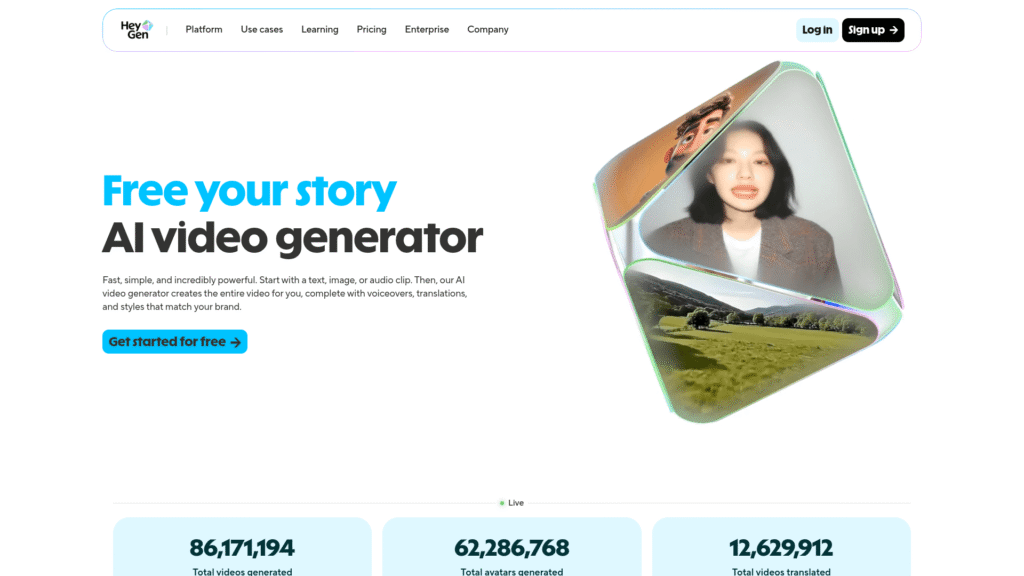 HeyGen among best AI video editors