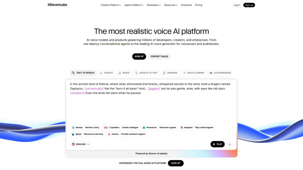 ElevenLabs among best AI voice generators
