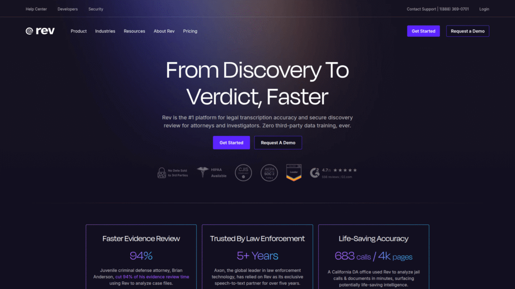 Rev among AI subtitle tools