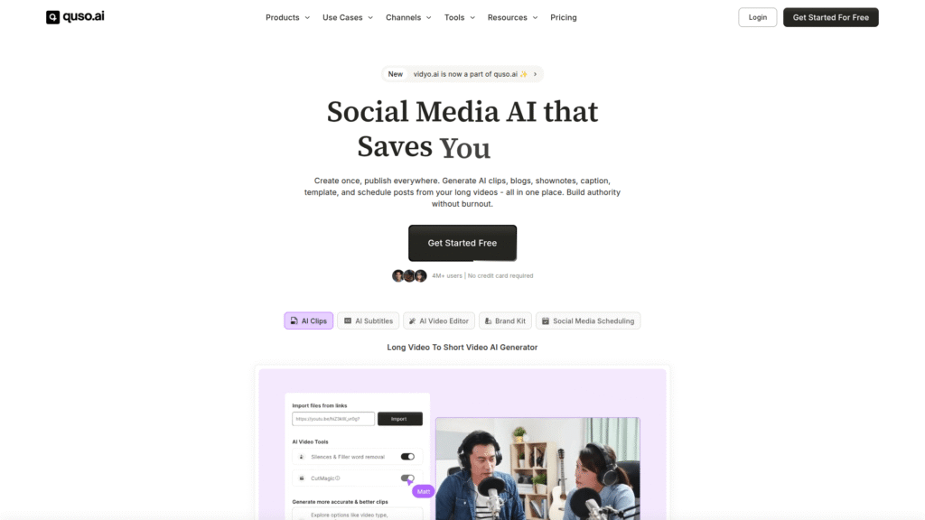 Vidyo.ai among best AI video summarizers