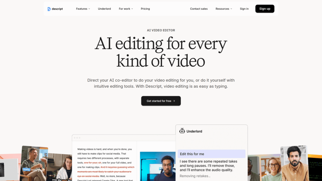 Descript among AI voice cloning tools