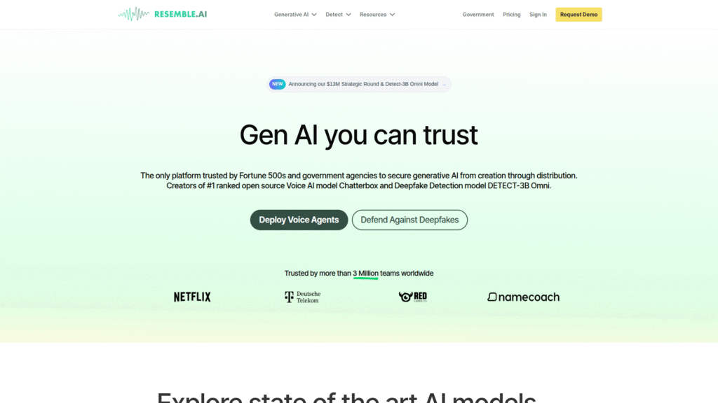 Resemble.ai among AI voice cloning tools