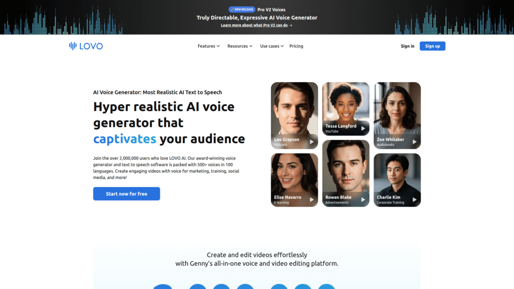 LOVO.ai among AI voice cloning tools