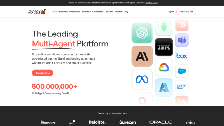 CrewAI as Agent Development tool screenshot