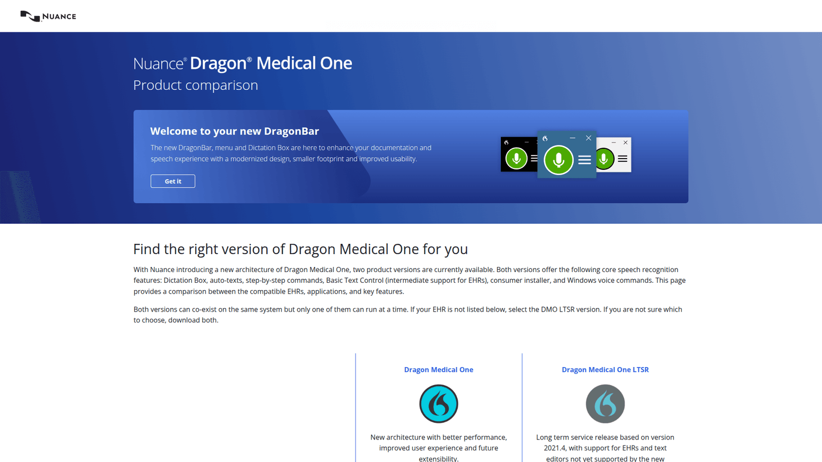 Nuance Dragon Medical as Electronic Health Records tool screenshot