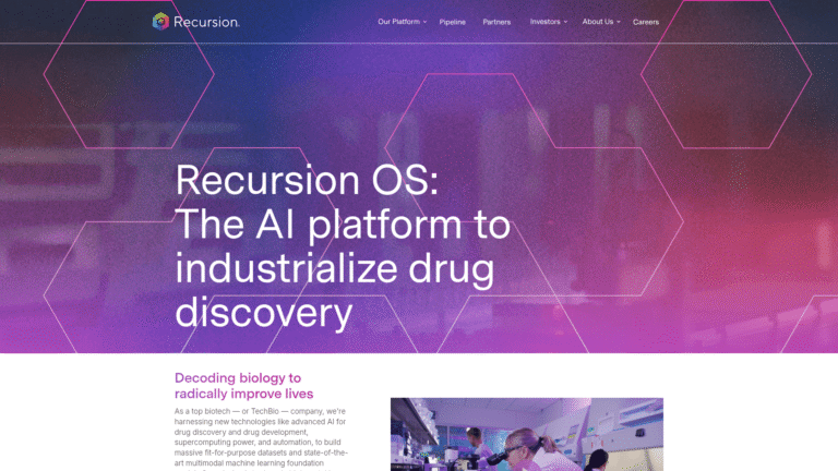 Recursion-Exscientia as Drug Discovery and Development tool screenshot