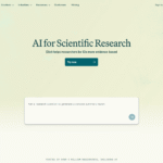 Elicit as Medical Research tool screenshot