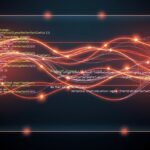 A futuristic holographic display showcasing dynamically generated code and neural network patterns, representing the efficiency of the best AI coding assistants.