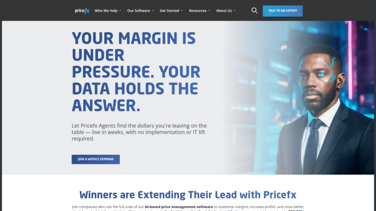 Pricefx as Dynamic Pricing and Revenue Optimization tool screenshot