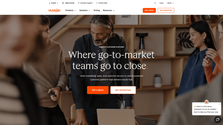 HubSpot as Marketing Automation and Personalization tool screenshot