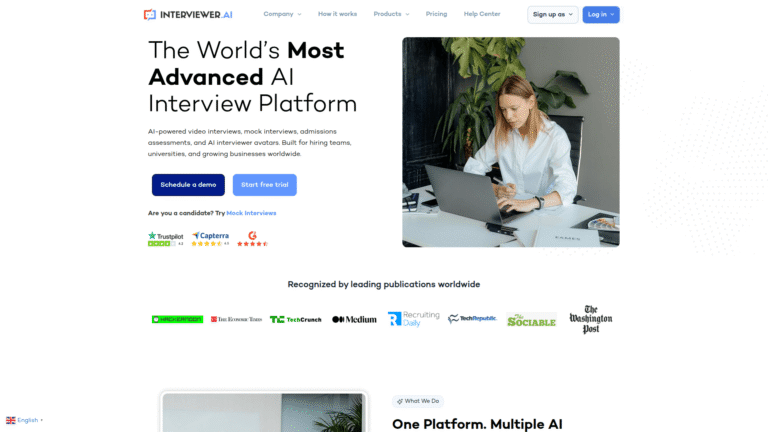 Interviewer.AI as Interview Automation and Assessment tool screenshot