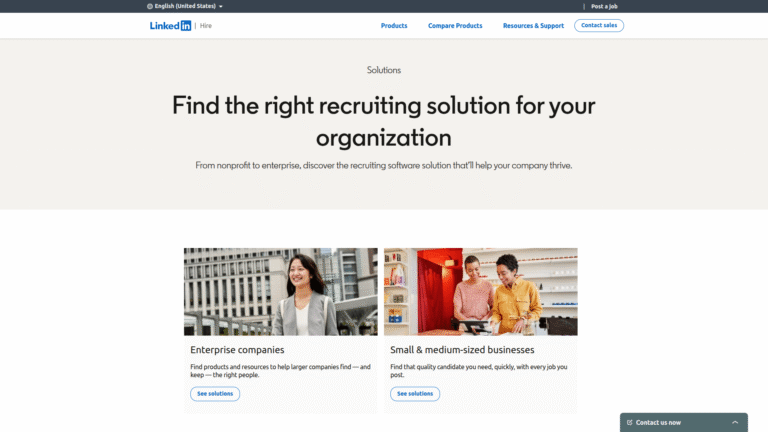 LinkedIn Talent Solutions as Talent Sourcing and Candidate Discovery tool screenshot
