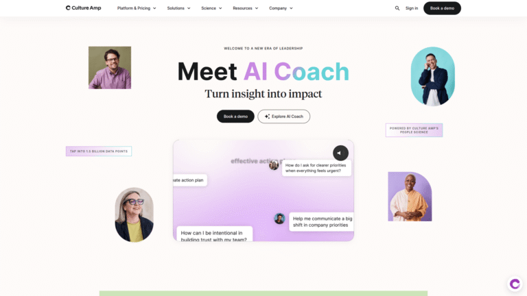 Culture Amp as Employee Engagement and Culture Analytics tool screenshot