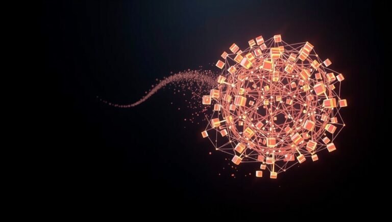 Abstract visualization of complex, messy code being efficiently untangled and optimized by advanced AI debugging tools.