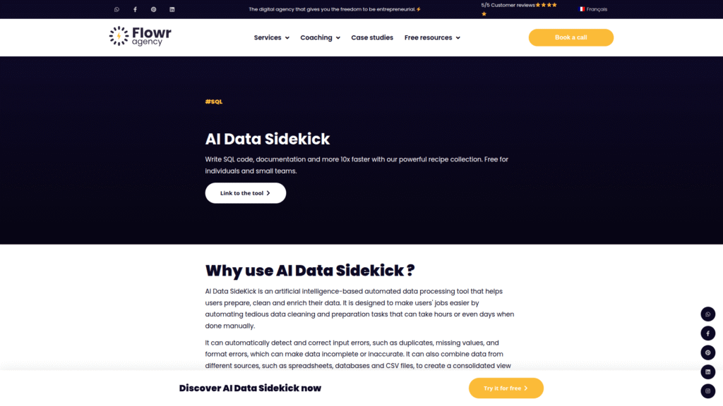 Data Sidekick among AI tools for SQL queries