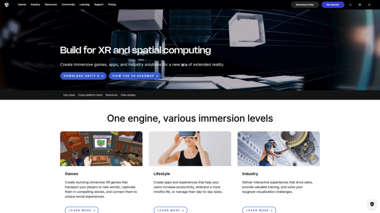 Unity XR as a Virtual and Augmented Reality tool screenshot