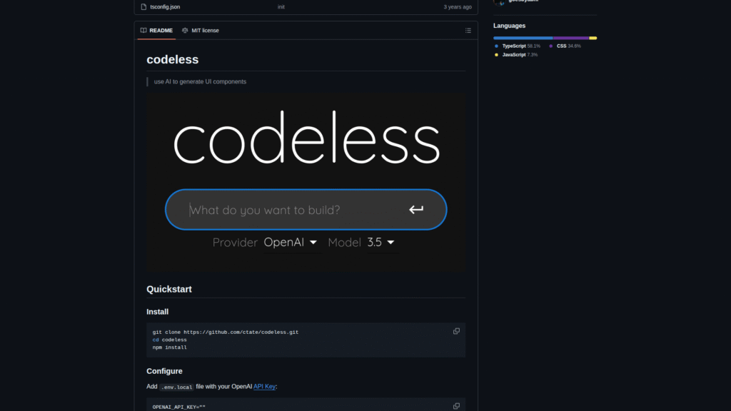 Codeless UI among AI tools to generate React components