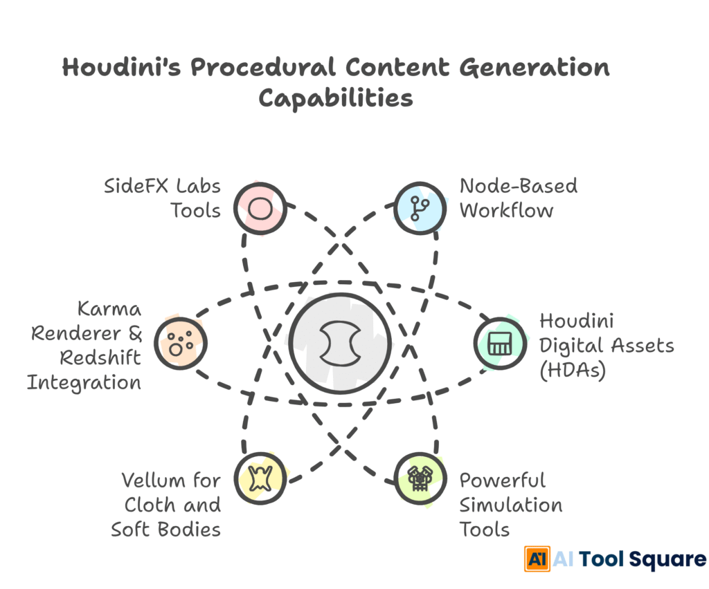Houdini's Procedural Content Generation Capabilities
