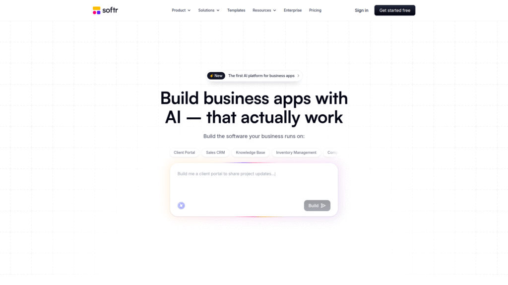 Softr among no-code AI tools