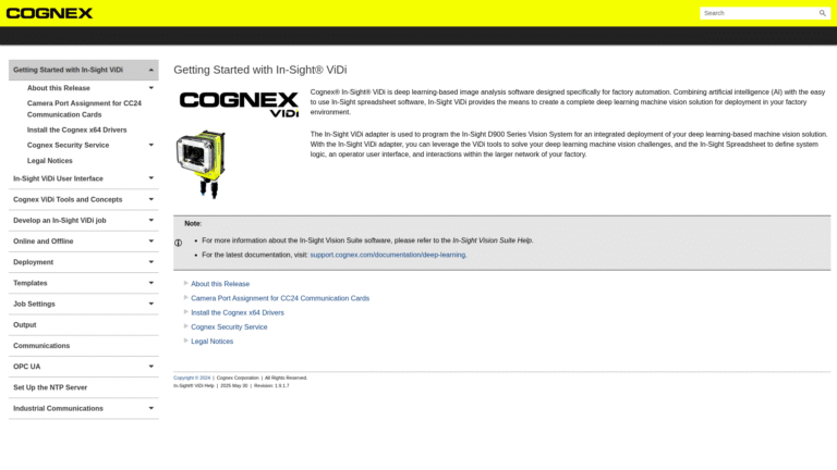 Cognex ViDi as a Quality Control and Inspection tool screenshot