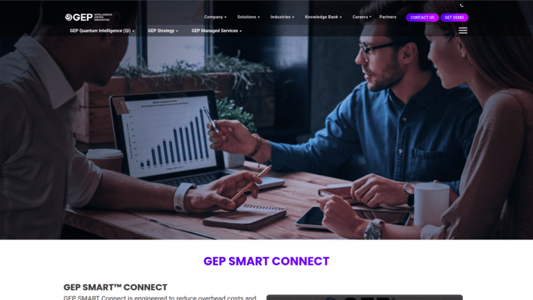 GEP SMART as a Procurement and Sourcing tool screenshot