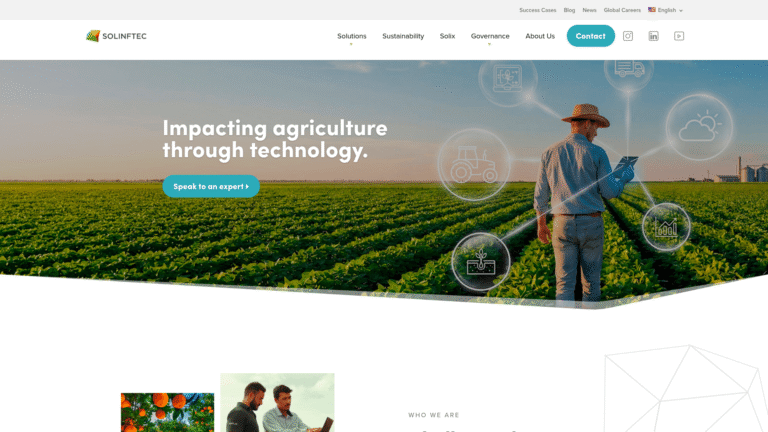 Solinftec as a Precision Agriculture tool screenshot