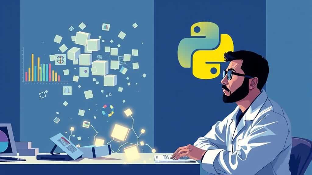 Python simplifies complex Data Science and Analytics processes, enabling efficient data organization, insight extraction, and confident decision-making within AI Research and Development.