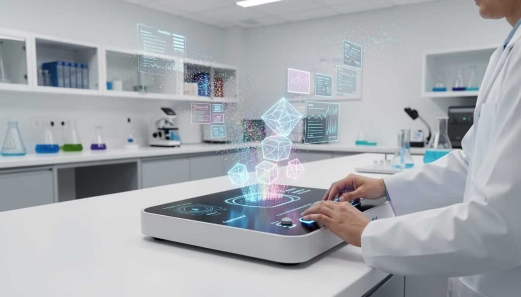 Google Vertex AI streamlines model development and training by managing raw data input, providing scalable compute for training, and enabling the output of highly optimized and refined AI models for research and development.