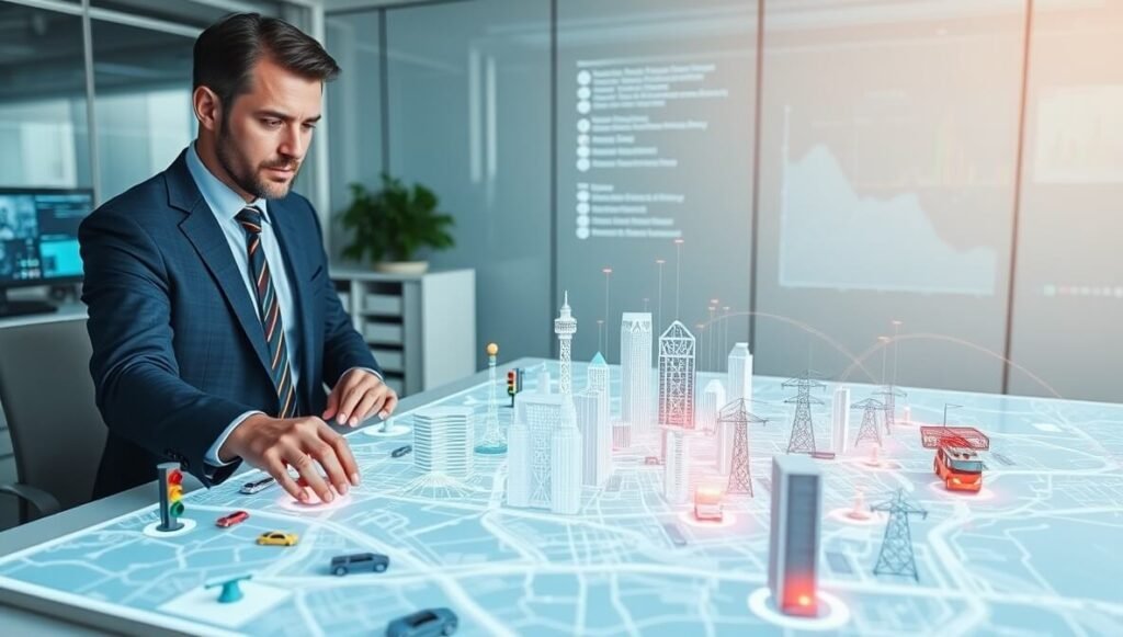 The IBM Intelligent Operations Center is an AI-driven platform that integrates, monitors, and manages diverse operational data from a city's services and infrastructure, providing real-time insights for optimized urban management.