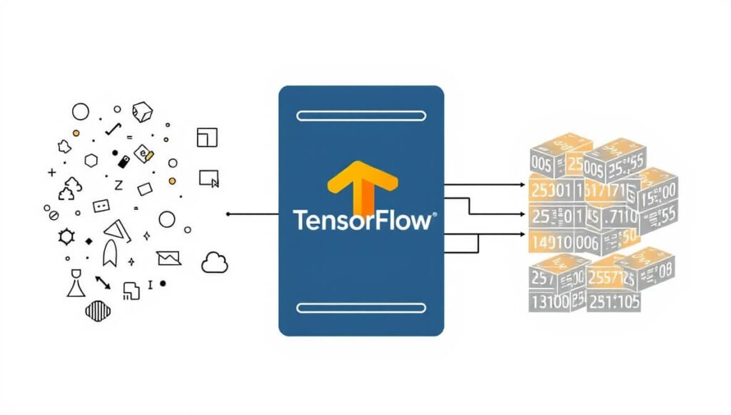 TensorFlow is an open-source machine learning platform used for building, training, and deploying a wide range of machine learning models, streamlining AI research and development workflows.