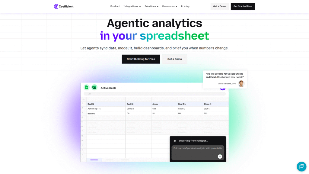 Coefficient among AI Excel tools
