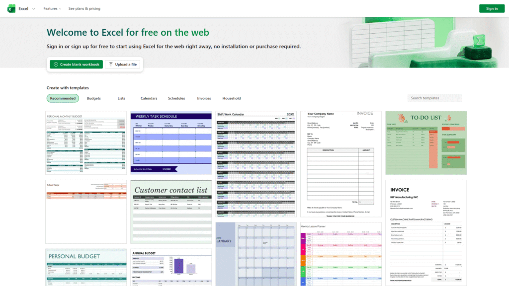 Microsoft Excel among AI Excel tools