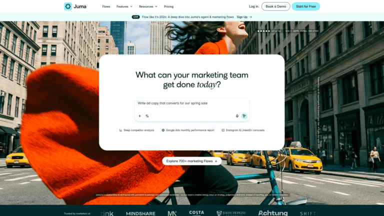 Juma as a Product Descriptions tool screenshot
