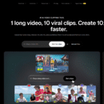 OpusClip as an AI Powered Video Editing tool screenshot
