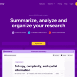Scholarcy as an Article Summarizing tool screenshot