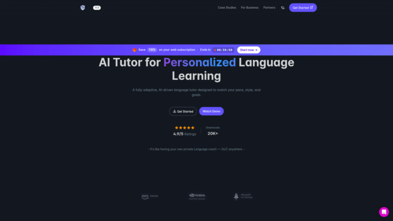 Enverson AI as a Language Learning tool screenshot