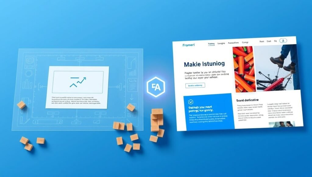 Framer AI generates entire landing pages, transforming simple inputs into polished marketing websites.