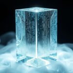 Abstract 3D render symbolizing AI meeting summary tools organizing chaotic information.