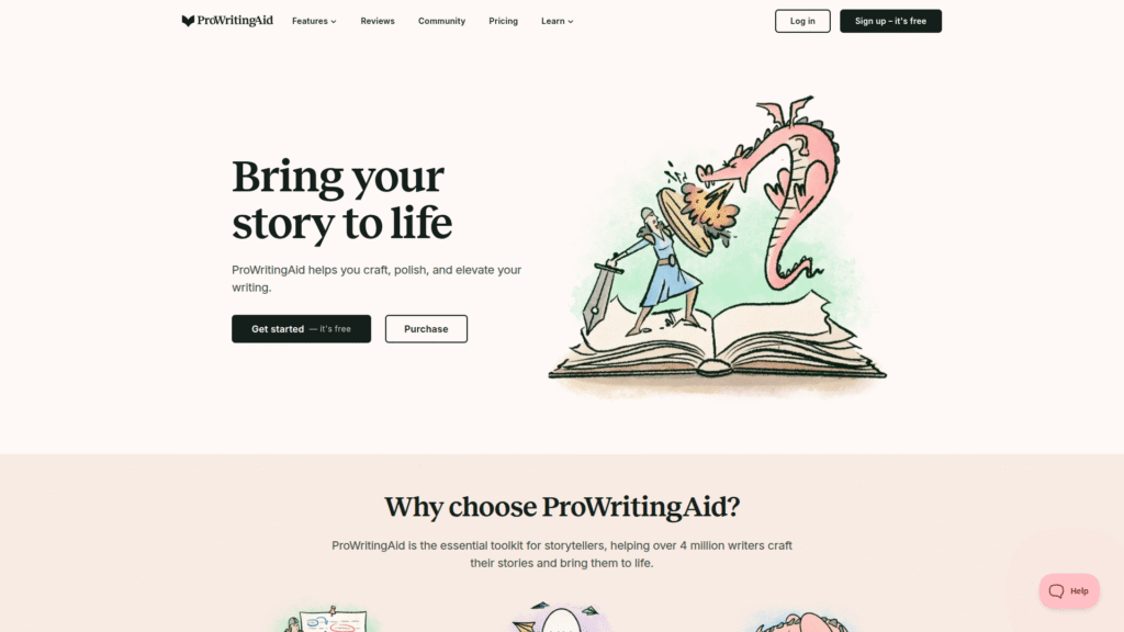 ProWritingAid among AI grammar checker