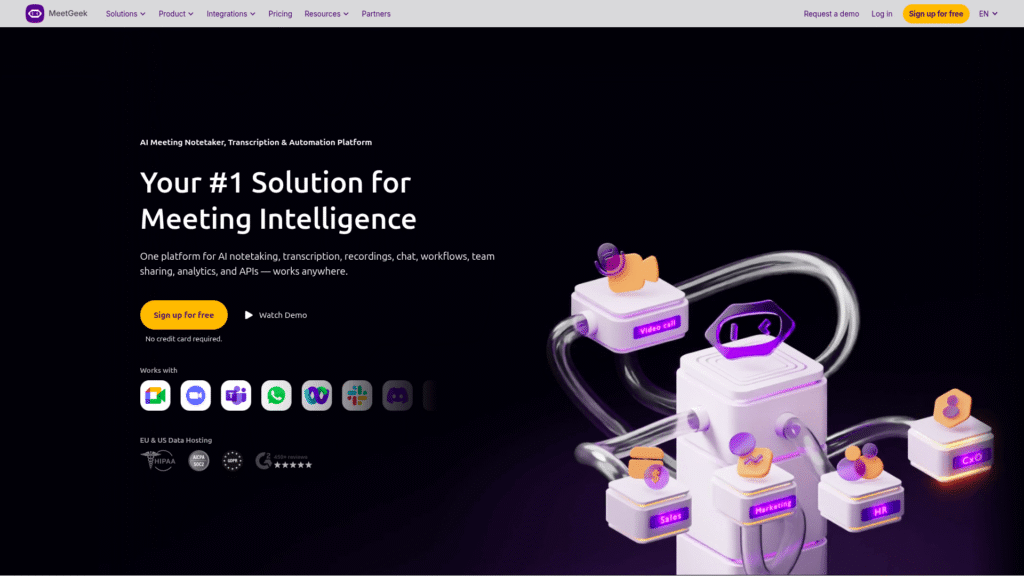 MeetGeek among AI meeting summary tools
