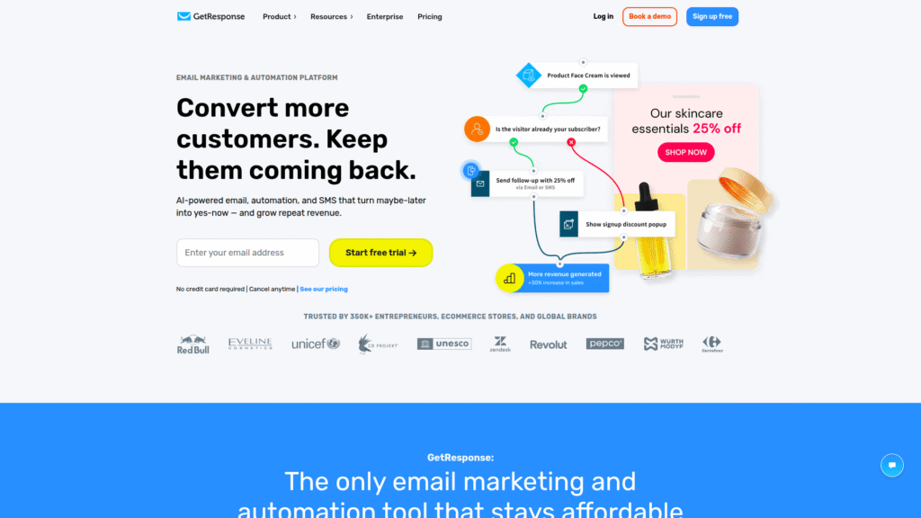 GetResponse among AI email marketing tools