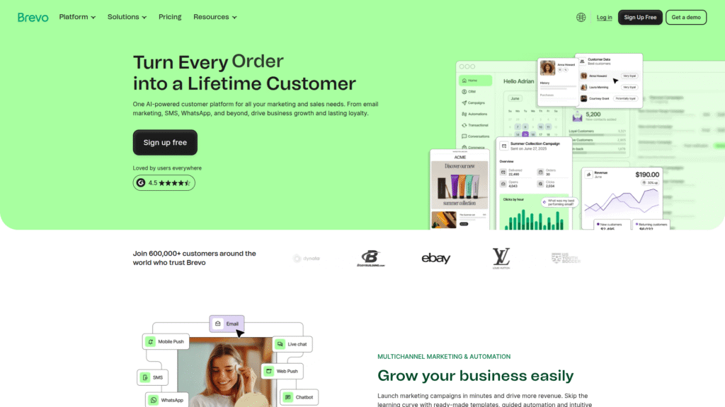 Brevo among AI email marketing tools