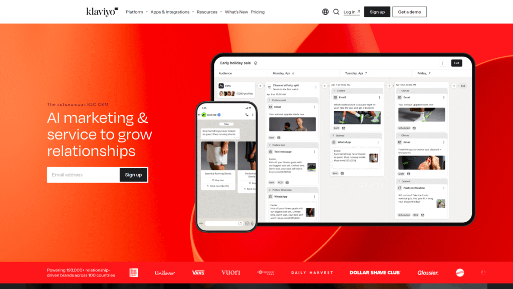 Klaviyo among AI email marketing tools