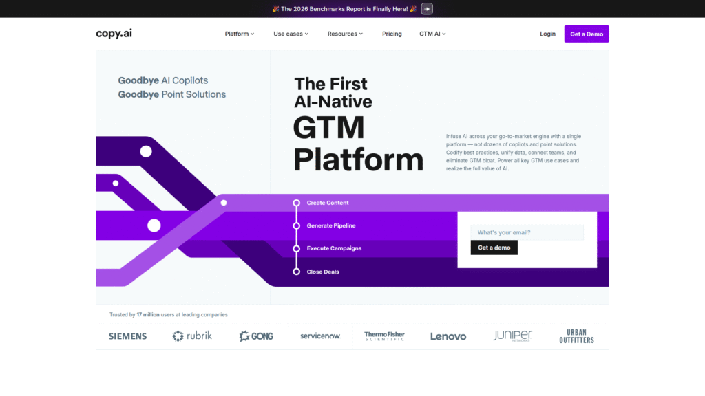 Copy.ai as an AI ad copy generator